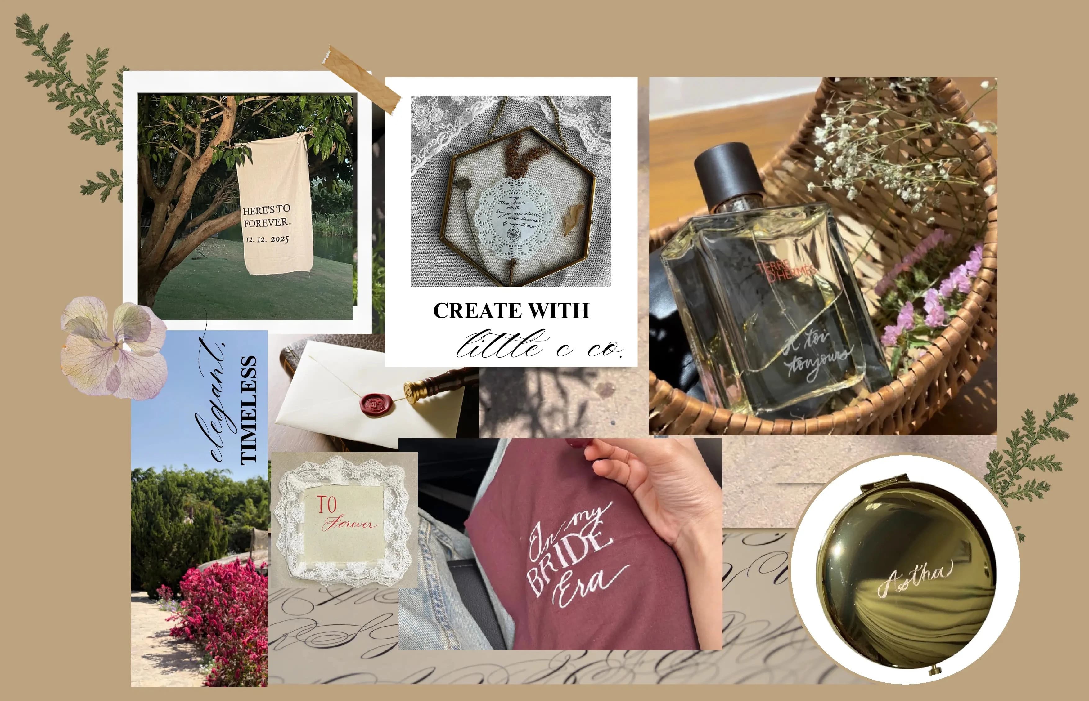 Elegant, timeless handmade creations by little c co.